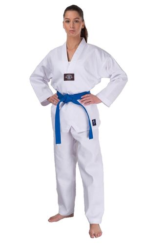 WTF Taekwondo puku aloittelijalle painatuksella